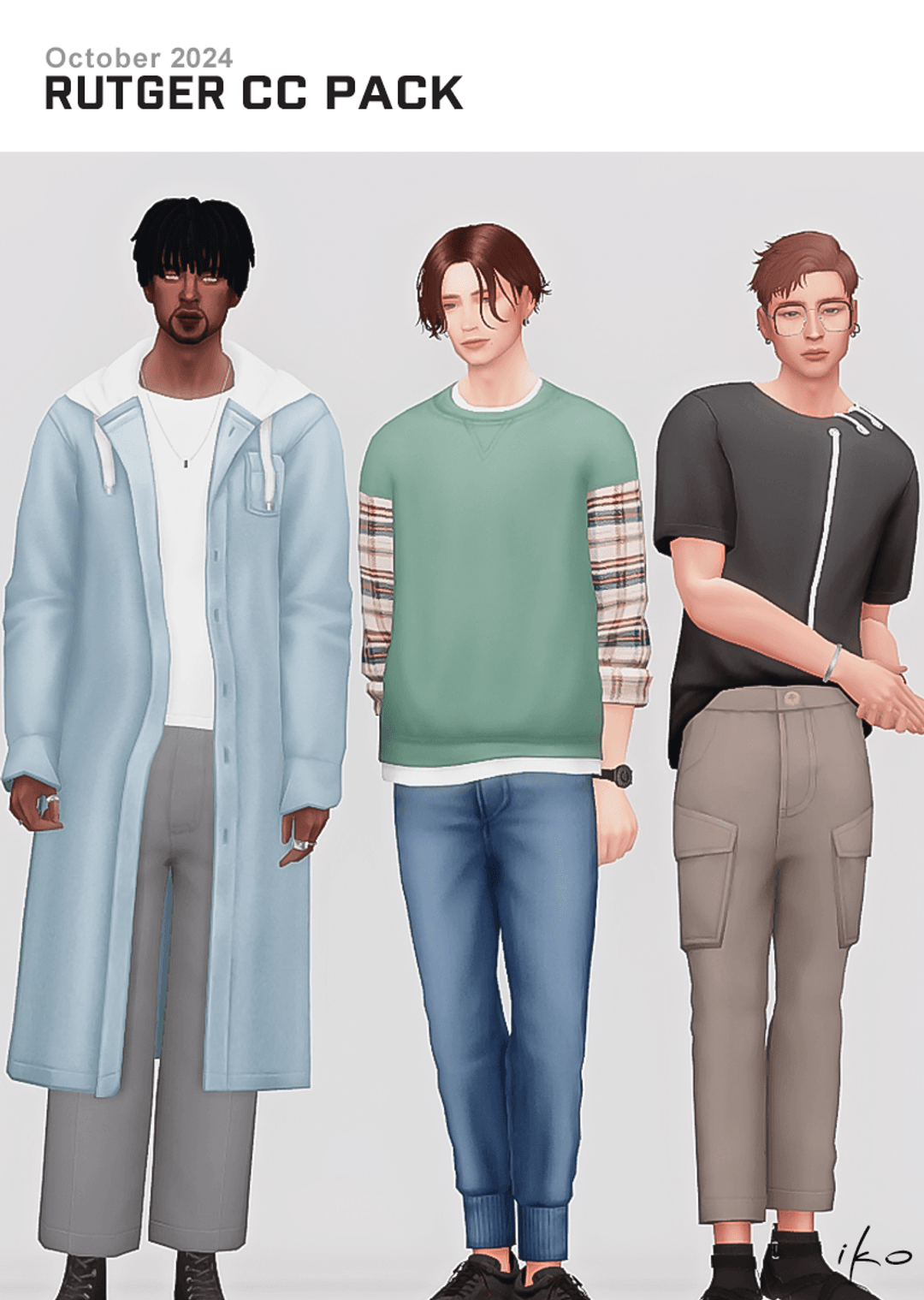 Сет мужской одежды Rutger CC Pack